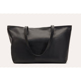 Kiko Leather Mid Zip Tote Bag | Black