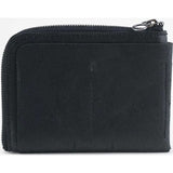 Cote & Ciel Recycled Leather Zippered Wallet | Large | Black