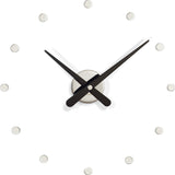 Nomon Rodon Mini L Wall Clock | Chromed Brass/Walnut