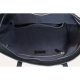 Kiko Leather Mid Zip Tote Bag | Black