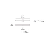 Artemide Ledbar 36" 2-Wire Wall/Ceiling Led Dimmable Light 14W