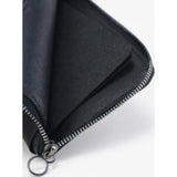 Cote & Ciel Recycled Leather Zippered Wallet | Large | Black
