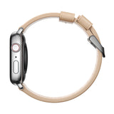 Nomad Modern Apple Slim Strap 40mm / 38mm | Natural/Silver Hardware