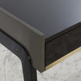 Resource Decor Roxy Dressing Table | Black Maple/Brushed Brass