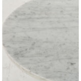 Resource Decor Rose Side Table | White Marble/Rose Gold