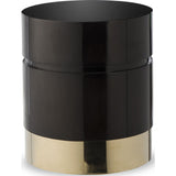 Resource Decor Morrison Ottoman | Round /Black Lacquer