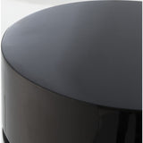 Resource Decor Morrison Ottoman | Round /Black Lacquer