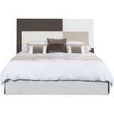 Resource Decor Mondrian King Sized Bed | Cream/Brown/White