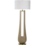 Resource Decor Gray Floor Lamp | Resin