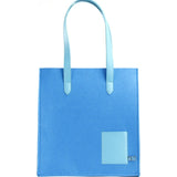 M.R.K.T. Parker Tote Bag SMRT Felt / VEGN Leather | Denim Blue / Azure 142371