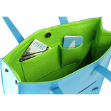 M.R.K.T. Parker Tote Bag SMRT Felt / VEGN Leather | Azure 142490