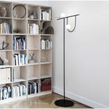 Artemide Yanzi Floor LED Light | 19.9W 3000K 90CRI Black/Yellow w/Dimmer ETL