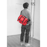Manhattan Portage Medium Trotter Messenger Bag | Dark Brown 1455 DBR / Navy 1455 NVY / Red 1455 RED