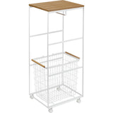 Yamazaki Rolling Laundry Station | White