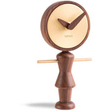 Nomon Nena Clock | Metallic Parts In Graphite Finished Brass