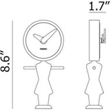 Nomon Nena Clock | Metallic Parts In Graphite Finished Brass