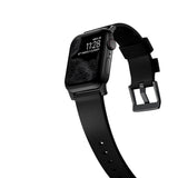 Nomad Modern Apple Watch Strap | Black Leather/Black Hardware