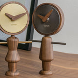 Nomon Nena Clock | Metallic Parts In Graphite Finished Brass