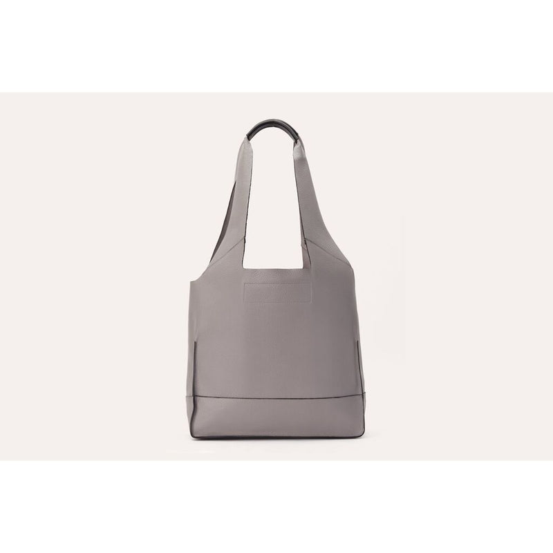 Kiko Leather Modern Tote Bag | Grey