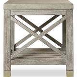 Resource Decor Percival Side Table | Champagne & Washed Gray