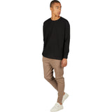 Zanerobe Waffle Rugger Long Sleeve Men's T-Shirt | Black