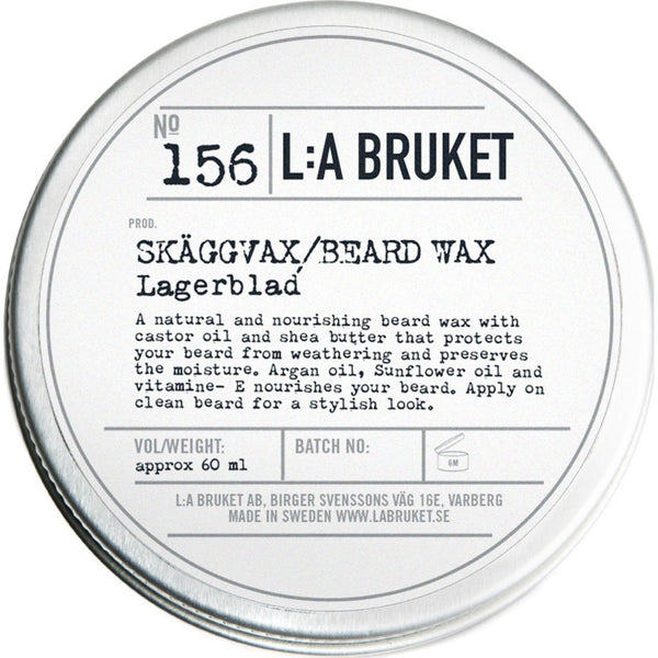 L:A Bruket No 156 Beard Wax | Laurel Leaf 60 ml