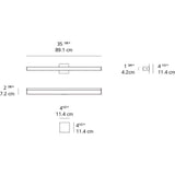 Artemide Ledbar Wall/Ceiling LED Light Generation 2 | 3FT Round 12W 90CRI 2-Wire Dim 120V ANO