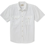 Filson Men's Washed Short Sleeve Feather Cloth Shirt | White
