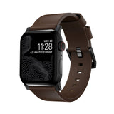 Nomad Modern Apple Watch Strap | Rustic Brown/Black Hardware