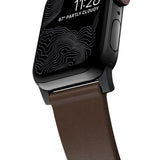 Nomad Modern Apple Watch Strap | Rustic Brown/Black Hardware