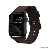 Nomad Modern Apple Watch Strap | Rustic Brown/Black Hardware