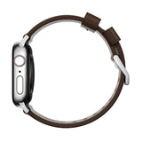 Nomad Modern Apple Watch Strap | Rustic Brown/Silver Hardware