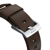Nomad Modern Apple Watch Strap | Rustic Brown/Silver Hardware