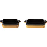 Casafina Ensemble Rectangle & Square Baker Set | Cork Tray