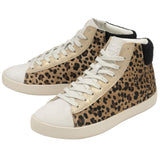 Gola Women's Nova High Oasis Sneakers | Off White/Leopard