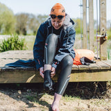 Zone3 Polar Fleece Parka Robe | Navy/Orange