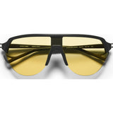 District Vision Nagata Black Sunglasses | District Sports Yellow