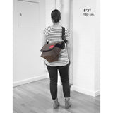 Manhattan Portage Small Waxed Vintage Messenger Bag | 1605V-WP BLK / 1605V-WP DBR / 1605V-WP FTAN / 1605V-WP NVY / 1605V-WP OLV