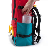 Topo Designs Flap Pack Backpack | Red/Turquoise