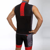 Zone3 Men's Windproof Gilet | Black/Red/Grey/White