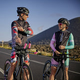 Zone3 Women's Zebra Fly Coolmax Cycle Jersey | Black/White/Pink/Mint