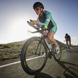 Zone3 Women's Zebra Fly Coolmax Cycle Jersey | Black/White/Pink/Mint