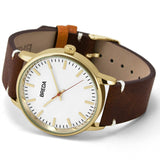 Breda Watches Zapf Watch | Gold/Brown 1697a