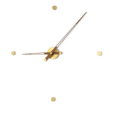 Nomon Rodon 4 G Wall Clock | Brass/Walnut