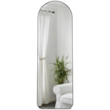 Umbra Hubba Arched Leaning Mirror 20x62 | Metallic Titanium