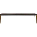 Sonder Living Reform Extendable Dining Table | Black & Rosewood