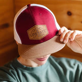 Upstate Of Mind Snapback Hat | Burgundy
