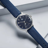DuFa GROPIUS MONDPHASE Mondphase Watch | Stainless Steel Blue Dial Blue Band