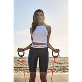 Koral Streamline High Rise Infty Shorts | Black/White