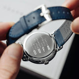 DuFa GROPIUS MONDPHASE Mondphase Watch | Stainless Steel Blue Dial Blue Band